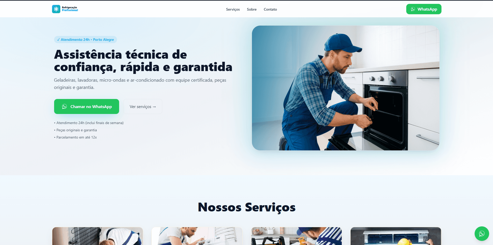 Refrigeração — Website